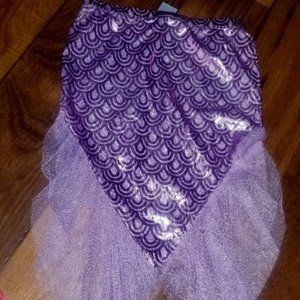 Little Girls Cute Little Purple Fish Tail Skirt